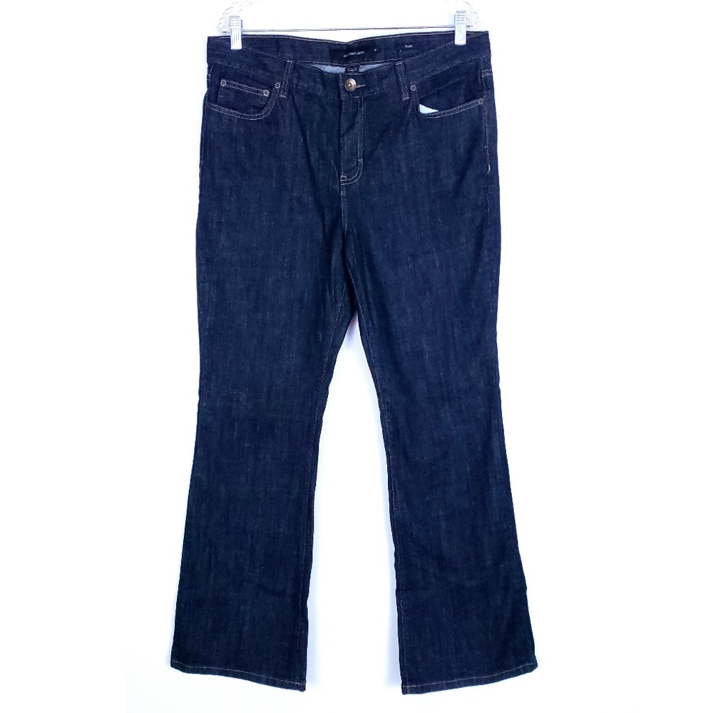 Calvin Klein Women Jean Flare Mid Rise Size 14 (36x32)